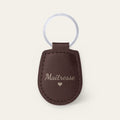 Porte-clés maîtresse personnalisé, gravé — Chocolat — gravure « Maîtresse »