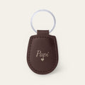 Porte-clés papi personnalisé, gravé — Chocolat — gravure « Papi »