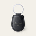 Porte-clés parrain personnalisé, gravé — Noir — gravure « Parrain »