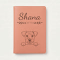 Protège carnet de santé chien personnalisé – Lakeland terrier — Terracotta — Flèche — gravure « Shana »